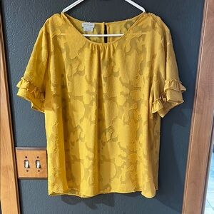 Van Heusen Women's Yellow Top